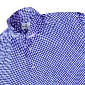 Emanuel Berg Geometric Dot Button Up Cotton Made in Poland Shirt 16.5 Large
